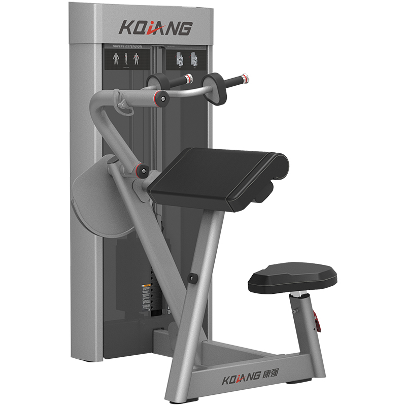 多宝电竞商用健身房坐姿三头肌前压训练器8008专用力量器械无氧健身器械