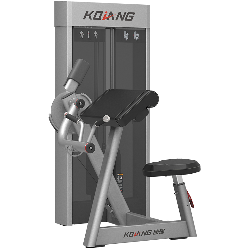 多宝电竞商用健身房坐姿二头肌弯举训练器8007专用力量器械无氧健身器械