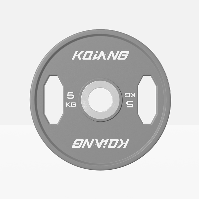 多宝电竞CPU彩色橡胶环保无味杠铃片举重力量举杠铃举重片5KG